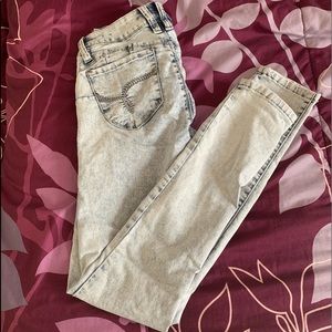 Acid Washed YMI Jeans.